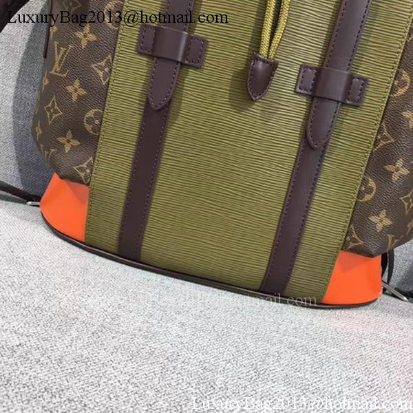 Louis Vuitton Epi Leather CHRISTOPHER PM Bag M58868 Khaki Louis Vuitton Epi Leather CHRISTOPHER PM Bag M58868 Khaki