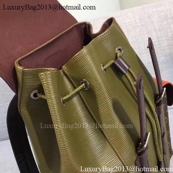 Louis Vuitton Epi Leather CHRISTOPHER PM Bag M58868 Khaki Louis Vuitton Epi Leather CHRISTOPHER PM Bag M58868 Khaki