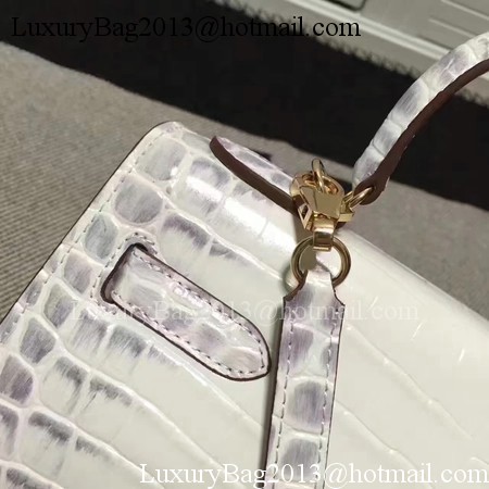 Hermes Kelly 28cm Shoulder Bag Croco Leather K28 OffWhite Hermes Kelly 28cm Shoulder Bag Croco Leather K28 OffWhite
