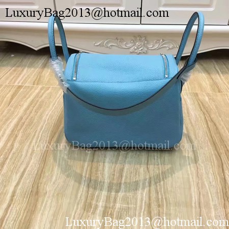 Hermes Lindy 30CM Original Leather Shoulder Bag LD30 Blue&Green Hermes Lindy 30CM Original Leather Shoulder Bag LD30 Blue&Green