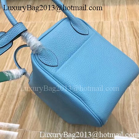 Hermes Lindy 30CM Original Leather Shoulder Bag LD30 Blue&Green Hermes Lindy 30CM Original Leather Shoulder Bag LD30 Blue&Green