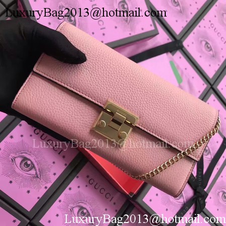 Gucci Padlock Continental Wallet Calfskin Leather 453506 Pink Gucci Padlock Continental Wallet Calfskin Leather 453506 Pink