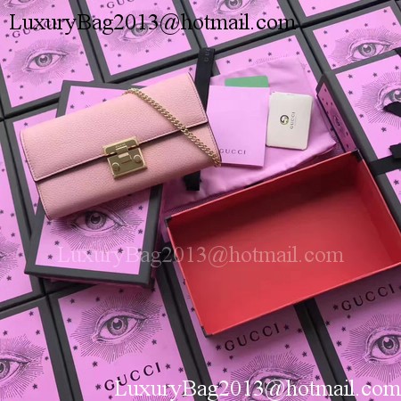 Gucci Padlock Continental Wallet Calfskin Leather 453506 Pink Gucci Padlock Continental Wallet Calfskin Leather 453506 Pink