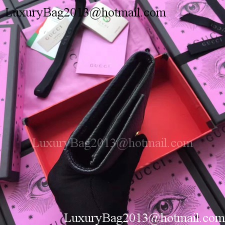 Gucci Leather Continental Wallet 456116 Black Gucci Leather Continental Wallet 456116 Black