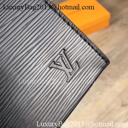 Louis Vuitton Epi Leather POCHETTE VOYAGE MM M67736 Black Louis Vuitton Epi Leather POCHETTE VOYAGE MM M67736 Black