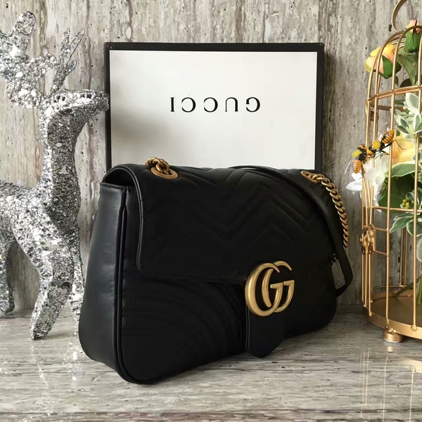Gucci GG Marmont Velvet Shoulder Bag 443496A Black Gucci GG Marmont Velvet Shoulder Bag 443496A Black