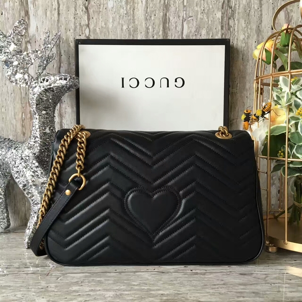 Gucci GG Marmont Velvet Shoulder Bag 443496A Black Gucci GG Marmont Velvet Shoulder Bag 443496A Black