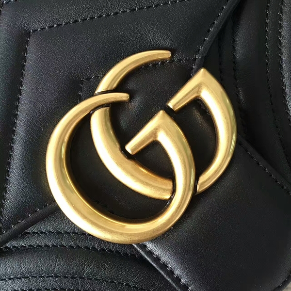 Gucci GG Marmont Velvet Shoulder Bag 443496A Black Gucci GG Marmont Velvet Shoulder Bag 443496A Black