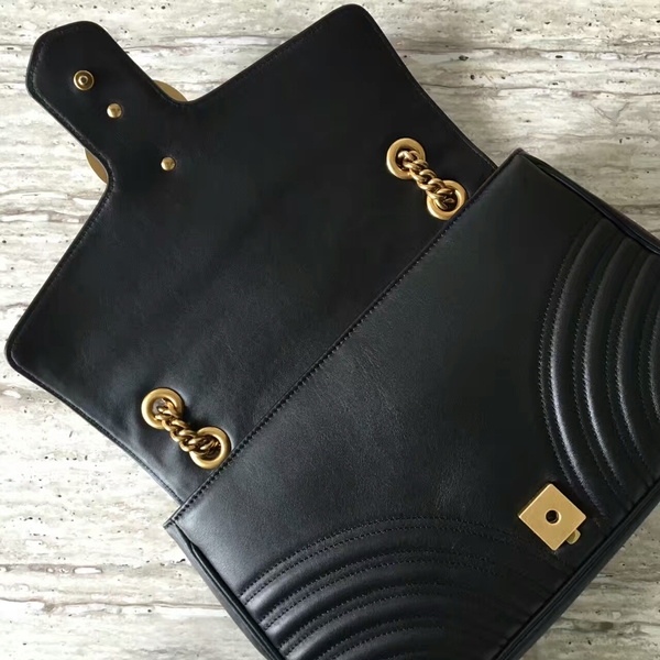 Gucci GG Marmont Velvet Shoulder Bag 443496A Black Gucci GG Marmont Velvet Shoulder Bag 443496A Black