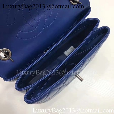 Chanel Classic Top Handle Bag Original Sheepskin Leather A92991 Royal