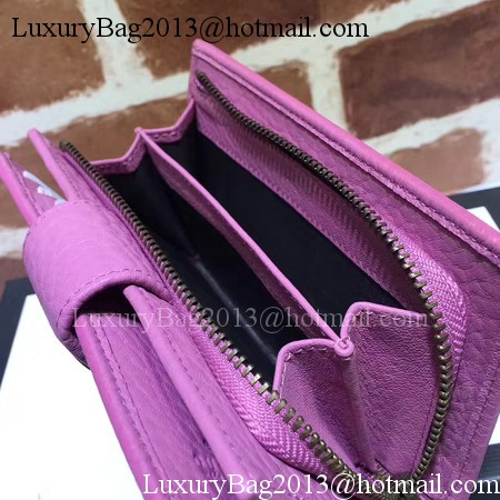 Gucci Calfskin Leagther Wallet 337023 Purple Gucci Calfskin Leagther Wallet 337023 Purple