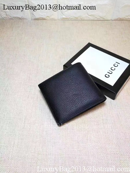 Gucci Calfskin Leather Bi-fold Wallet 322114 Black Gucci Calfskin Leather Bi-fold Wallet 322114 Black