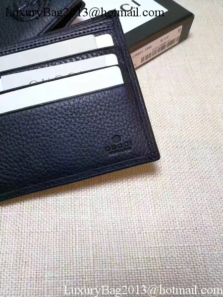 Gucci Calfskin Leather Bi-fold Wallet 322114 Black Gucci Calfskin Leather Bi-fold Wallet 322114 Black
