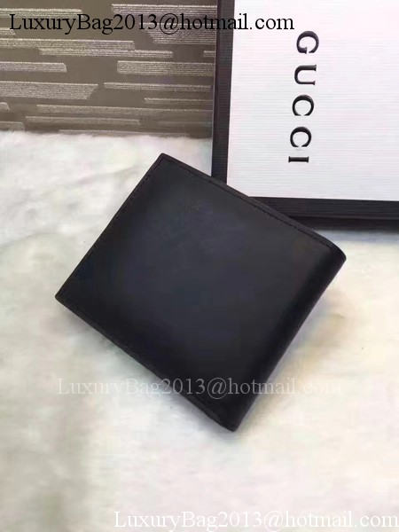 Gucci Calfskin Leather Bi-fold Wallet 428787 Black Gucci Calfskin Leather Bi-fold Wallet 428787 Black