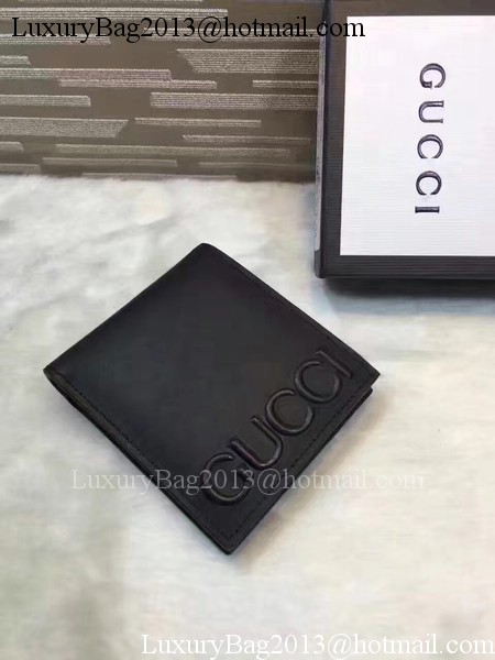 Gucci Calfskin Leather Bi-fold Wallet 428787 Black Gucci Calfskin Leather Bi-fold Wallet 428787 Black