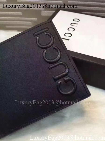 Gucci Calfskin Leather Bi-fold Wallet 428787 Black Gucci Calfskin Leather Bi-fold Wallet 428787 Black