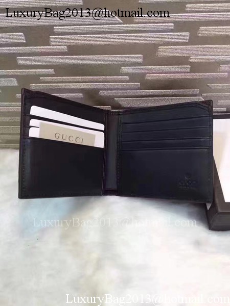 Gucci Calfskin Leather Bi-fold Wallet 428787 Black Gucci Calfskin Leather Bi-fold Wallet 428787 Black