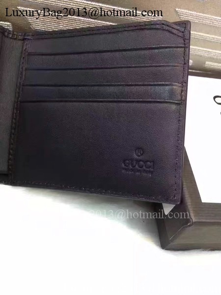 Gucci Calfskin Leather Bi-fold Wallet 428787 Black Gucci Calfskin Leather Bi-fold Wallet 428787 Black