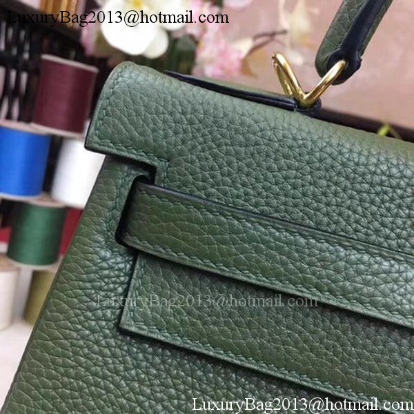 Hermes Kelly 32cm Shoulder Bag TOGO Leather KY32 Green Hermes Kelly 32cm Shoulder Bag TOGO Leather KY32 Green