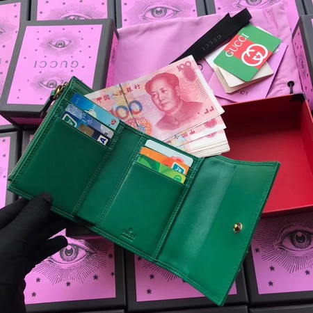 Gucci GG Marmont Matelasse Wallet 474802 Green Gucci GG Marmont Matelasse Wallet 474802 Green