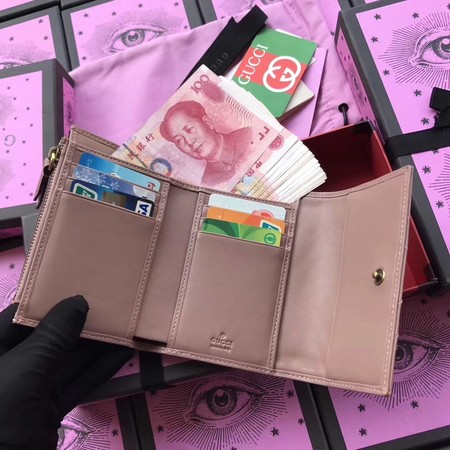 Gucci GG Marmont Matelasse Wallet 474802 Pink Gucci GG Marmont Matelasse Wallet 474802 Pink