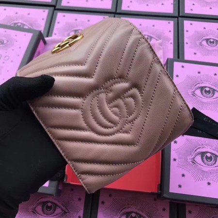 Gucci GG Marmont Matelasse Wallet 474802 Pink Gucci GG Marmont Matelasse Wallet 474802 Pink