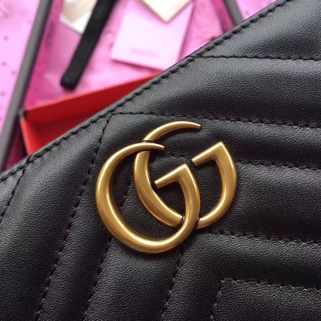 Gucci GG Marmont Zip Around Wallet 443123 Black Gucci GG Marmont Zip Around Wallet 443123 Black