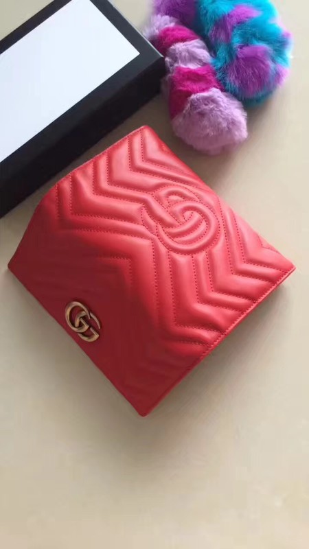 Gucci GG Marmont Continental Wallet 443436 Red Gucci GG Marmont Continental Wallet 443436 Red