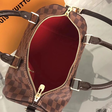 Louis Vuitton Damier Ebene Speedy 30 With Shoulder Strap N41183 Louis Vuitton Damier Ebene Speedy 30 With Shoulder Strap N41183