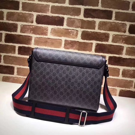 Gucci Original GG Canvas Messenger Bag 475432 Black Gucci Original GG Canvas Messenger Bag 475432 Black