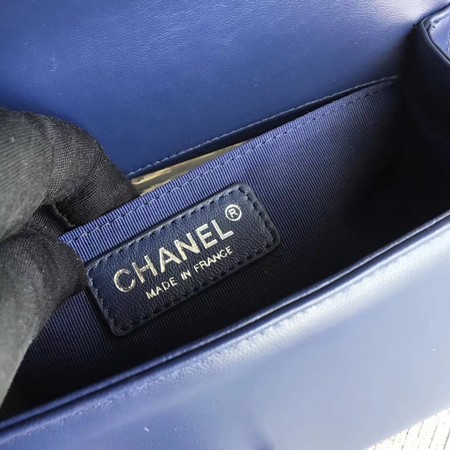 Boy Chanel Flap Shoulder Bag Sheepskin Leather A67085 Blue Boy Chanel Flap Shoulder Bag Sheepskin Leather A67085 Blue