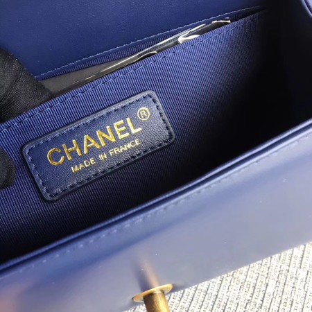 Boy Chanel Flap Shoulder Bag Sheepskin Leather A67085 Blue Boy Chanel Flap Shoulder Bag Sheepskin Leather A67085 Blue