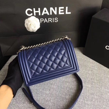 Boy Chanel Flap Shoulder Bag Sheepskin Leather A67085 Blue Boy Chanel Flap Shoulder Bag Sheepskin Leather A67085 Blue