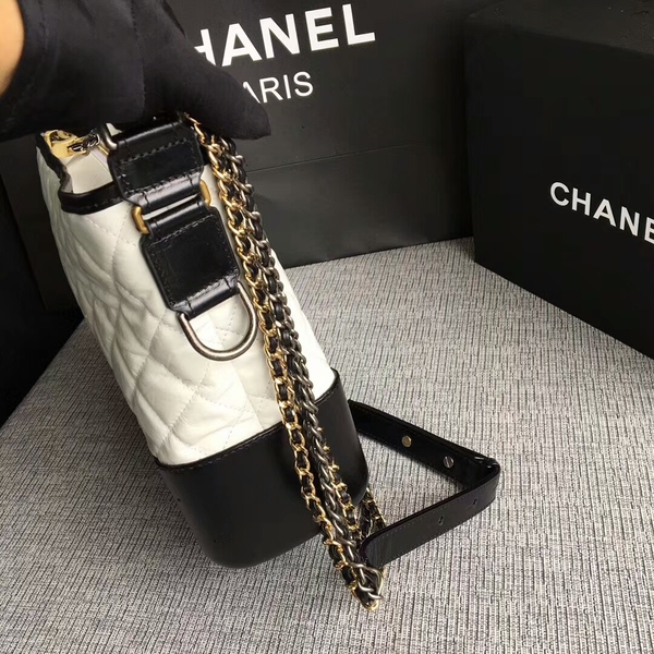 Chanel Gabrielle Shoulder Bag Original Calfskin Leather A93842 Black&White Chanel Gabrielle Shoulder Bag Original Calfskin Leather A93842 Black&White