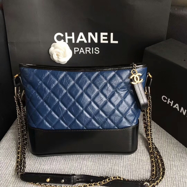 Chanel Gabrielle Shoulder Bag Original Calfskin Leather A93842 Blue Chanel Gabrielle Shoulder Bag Original Calfskin Leather A93842 Blue