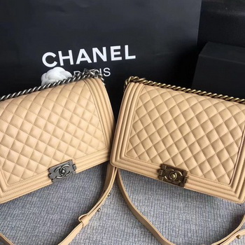 Boy Chanel Flap Bags Original Sheepskin Leather A67088 Apricot Boy Chanel Flap Bags Original Sheepskin Leather A67088 Apricot