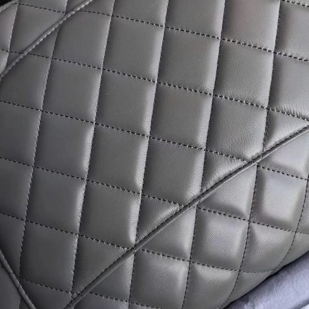 Chanel Maxi Quilted Classic Flap Bag Grey Sheepskin Leather A58601 Gold Chanel Maxi Quilted Classic Flap Bag Grey Sheepskin Leather A58601 Gold