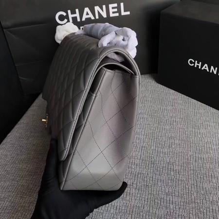 Chanel Maxi Quilted Classic Flap Bag Grey Sheepskin Leather A58601 Gold Chanel Maxi Quilted Classic Flap Bag Grey Sheepskin Leather A58601 Gold