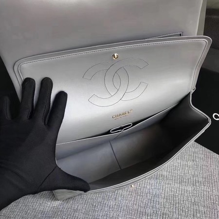 Chanel Maxi Quilted Classic Flap Bag Grey Sheepskin Leather A58601 Gold Chanel Maxi Quilted Classic Flap Bag Grey Sheepskin Leather A58601 Gold