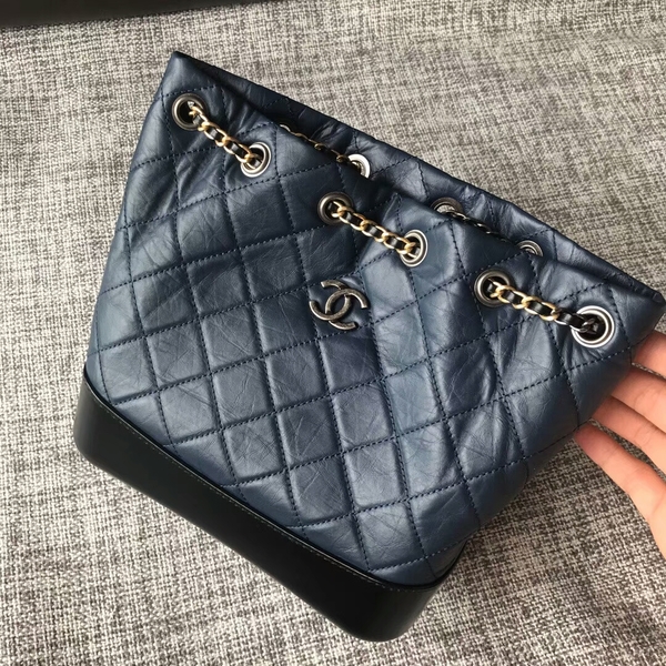 Chanel 2018 Original Calfskin Leather Backpack 81229 Blue Chanel 2018 Original Calfskin Leather Backpack 81229 Blue