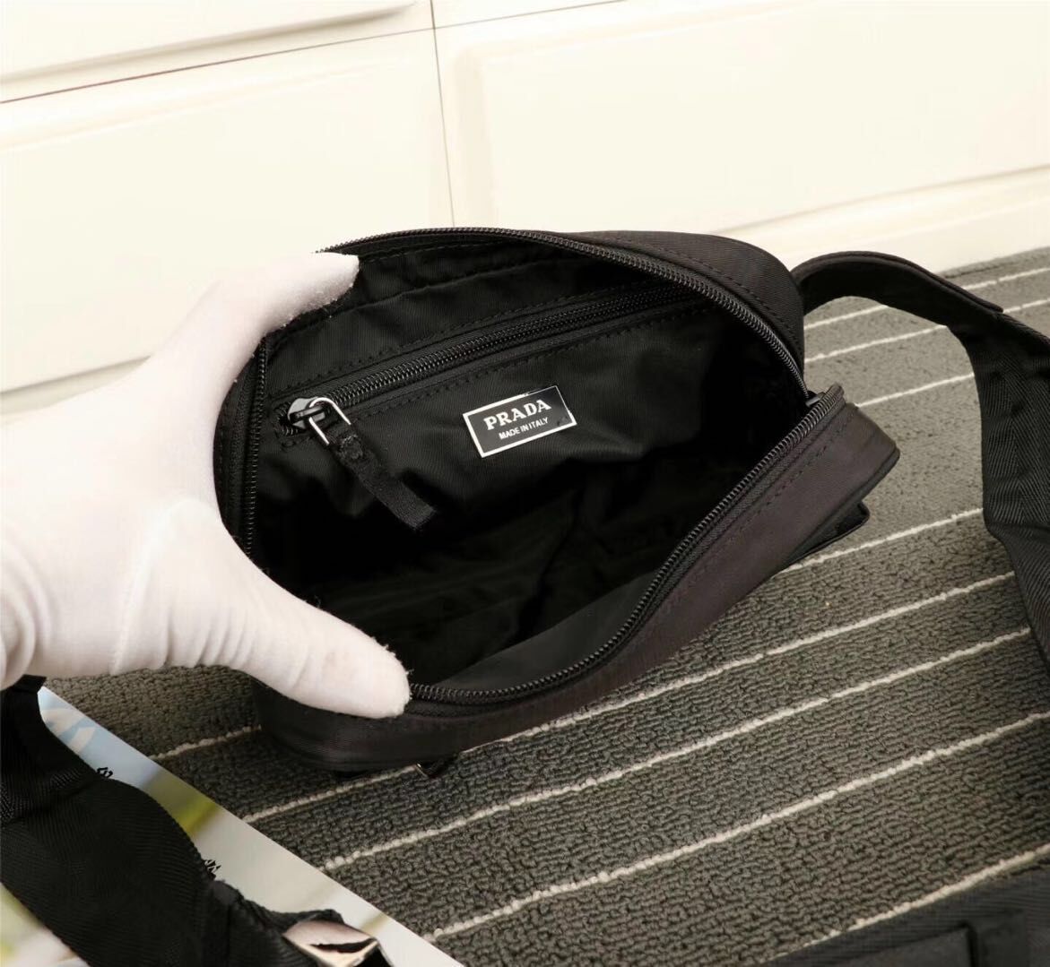 Prada nylon Pocket 2365 black Prada nylon Pocket 2365 black