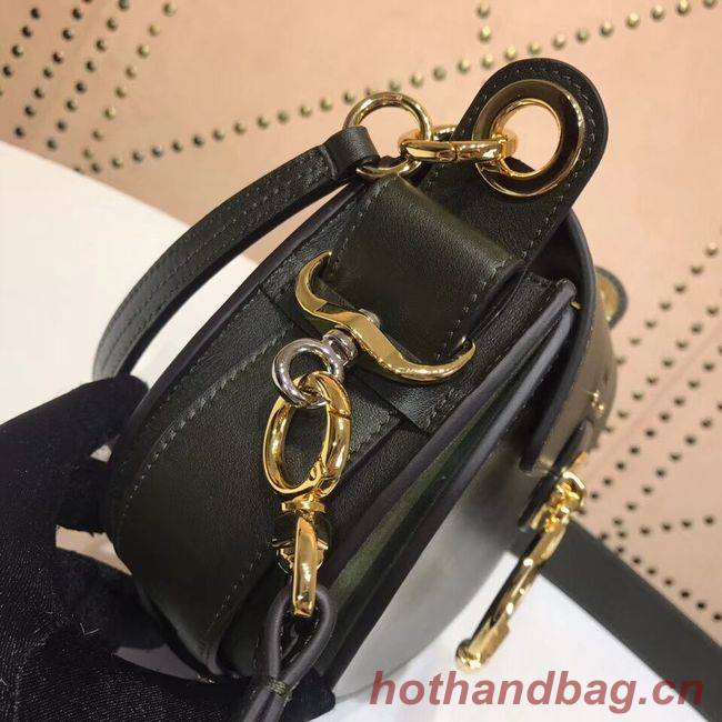 CHLOE Tess Small leather shoulder bag 3E153 Blackish green CHLOE Tess Small leather shoulder bag 3E153 Blackish green