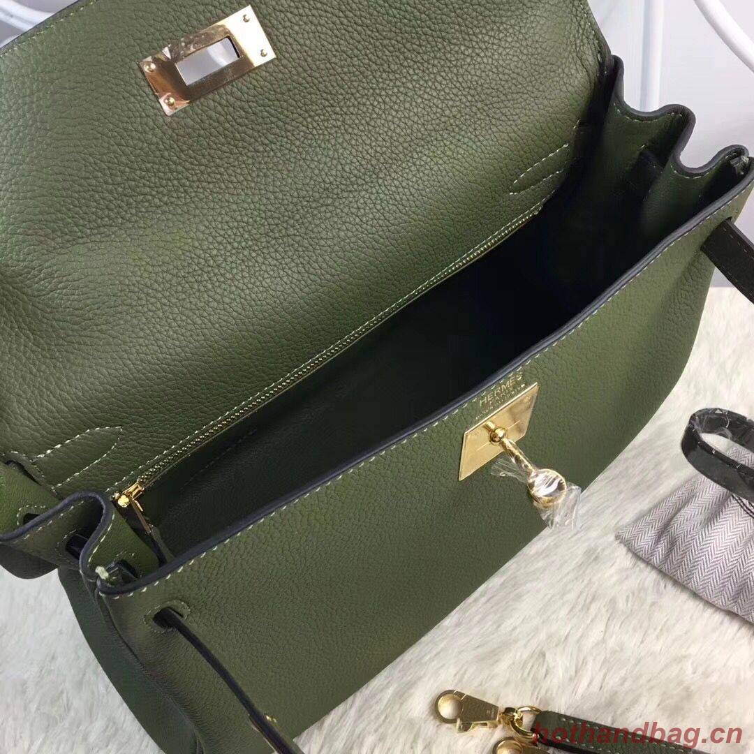 Hermes Birkin Tote Bag Original Togo Leather BK35 Deark Green Hermes Birkin Tote Bag Original Togo Leather BK35 Deark Green