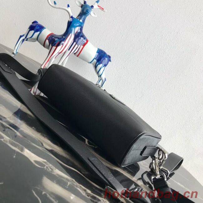 Prada Saffiano leather shoulder bag 2VH063 black Prada Saffiano leather shoulder bag 2VH063 black