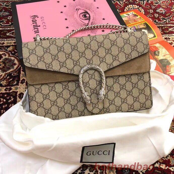 Gucci Medium Dionysus GG Canvas Shoulder Bag 400249 Taupe Gucci Medium Dionysus GG Canvas Shoulder Bag 400249 Taupe