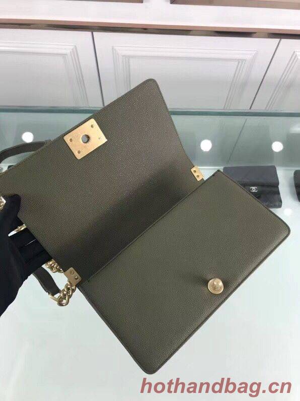 Chanel Leboy Original Calfskin leather Shoulder Bag Dark Green A67086 Gold Chanel Leboy Original Calfskin leather Shoulder Bag Dark Green A67086 Gold