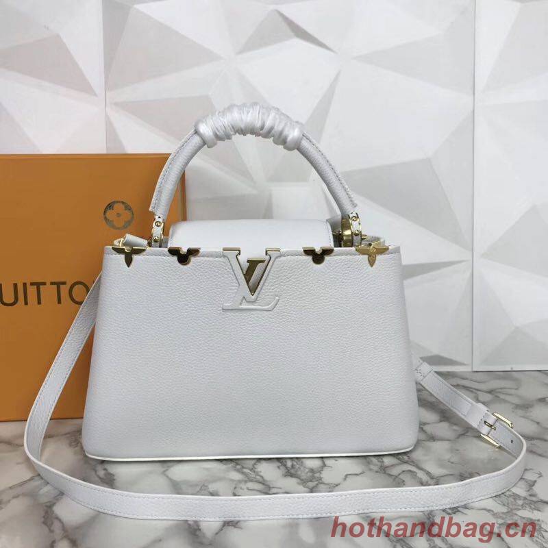 Louis Vuitton original Elegant Capucines BB Bags M94517 White Louis Vuitton original Elegant Capucines BB Bags M94517 White