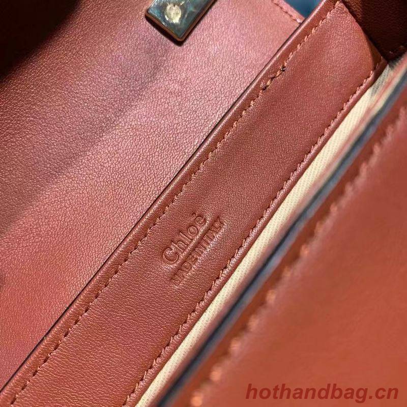 Chloe Original Calfskin Leather Top Handle Small Bag 3S030 Brown Chloe Original Calfskin Leather Top Handle Small Bag 3S030 Brown