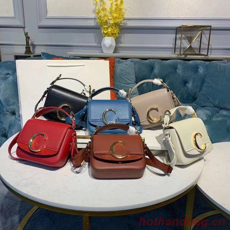 Chloe Original Calfskin Leather Top Handle Small Bag 3S030 Brown Chloe Original Calfskin Leather Top Handle Small Bag 3S030 Brown