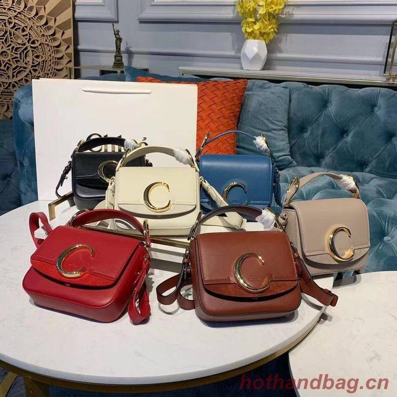 Chloe Original Calfskin Leather Top Handle Small Bag 3S030 Brown Chloe Original Calfskin Leather Top Handle Small Bag 3S030 Brown